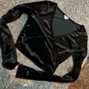 Garage Black Long Sleeve Top